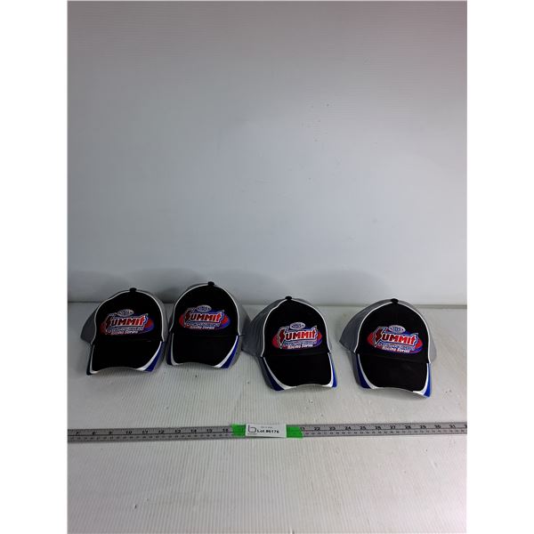 (4) Grey Ball Caps USA Summit Racing Series 2010 Quaifiers