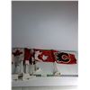 Image 1 : (4) Canada Flag For Railings, Calgary Flames Railing Flag