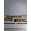 Image 1 : (4) License Plates (70's)