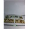 Image 1 : (2) Matching Pairs License Plates 71-72