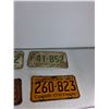 Image 3 : Pair of Matchig License Plates, (2) Sask Plates Orange & Yellow