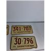 Image 2 : (2) Pairs of Matching Sask License Plates