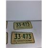 Image 2 : One Pair of Matching Sask License Plates, (2) Sask Plates (70's)