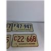 Image 3 : One Pair Matching License Plates, (2) Sask Plates (70's)