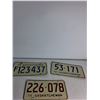 Image 2 : (3) Sask License Plates (70's)