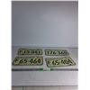 Image 1 : (4) Sask License Plates 1970