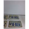Image 3 : (4) Sask License Plates
