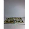 Image 1 : (4) Sask License Plates '74
