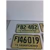 Image 2 : (4) Sask License Plates '74