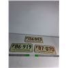 Image 1 : (3) Sask License Platess (70's)
