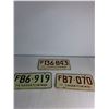 Image 2 : (3) Sask License Platess (70's)