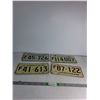 Image 1 : (4) Sask License Plates '72