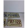 Image 3 : (4) Sask License Plates '72