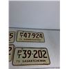 Image 3 : (4) PT Sask License Plates