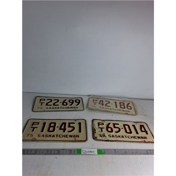 (4) PT License Plates (70's)
