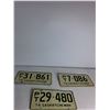 Image 2 : (3) PT Sask License Plates '74