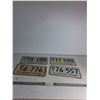 Image 1 : (4) PT Sask License Plates '76