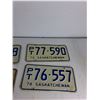 Image 3 : (4) PT Sask License Plates '76