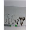 Image 1 : (3) Necklaces, Antique Spoons & Forks (cannot authenticate)