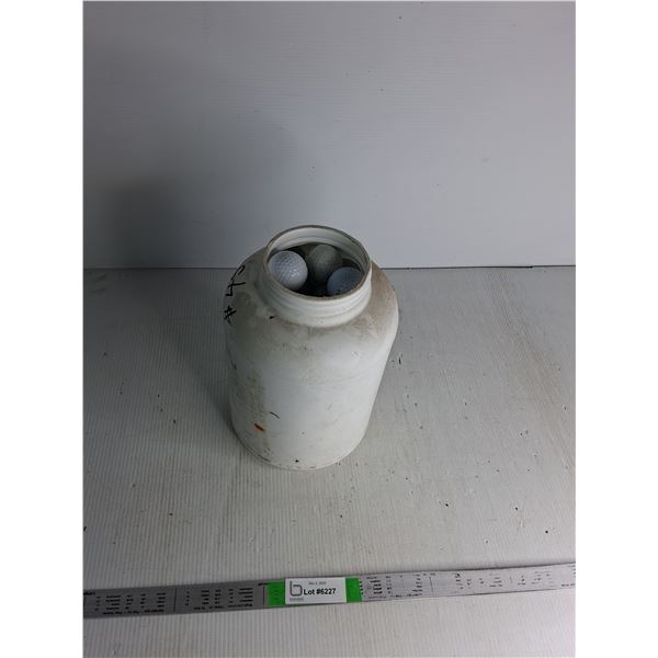 Jug Of Golf Balls 12" Tall