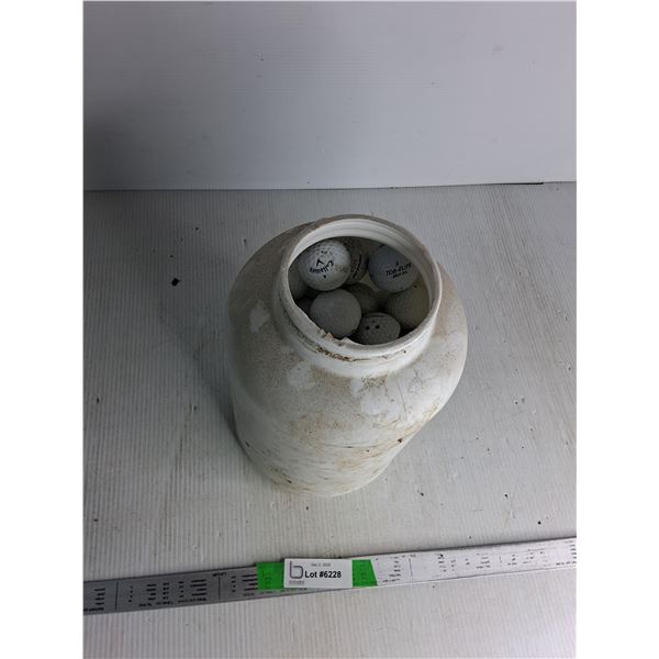 Jug Of Golf Balls (12" tall)