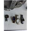 Image 3 : Black Bag, (4) Watches: Mens Watch Stainless Steel (as is) ,  Water Bottle Holder