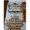 Image 2 : (2) Wooden Cases of Antique Spoons, (2) Wall Hanging Plaques of Antique Spoons (up to 17"x20")