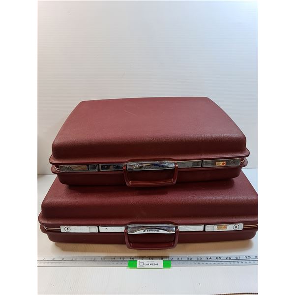 (2) Samsonite Hard Shell Luggage Suitcases - CANNOT SHIP