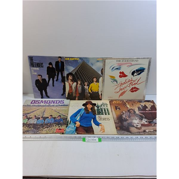 (6) Records: Osmonds, Carly Simon, Pretenders, Misc