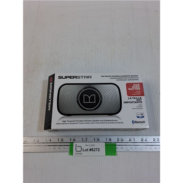 Monster Superstar Bluetooth Speaker - NIB