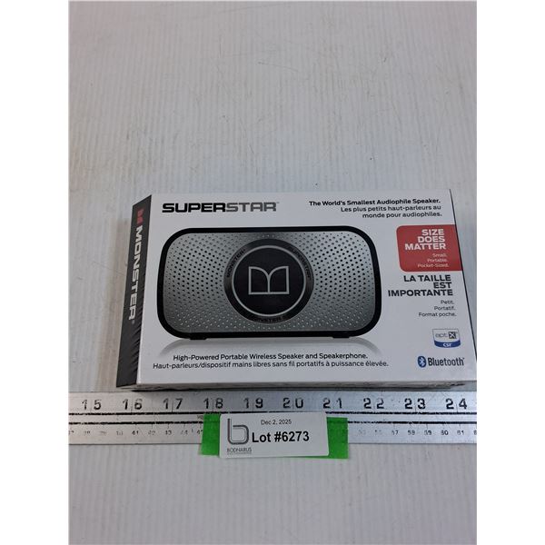 Monster Superstar Bluetooth Speaker - NIB