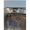 Image 2 : Stainless Steel Sink, Some Wear - 20" x 20" x 8" - CANNOT SHIP