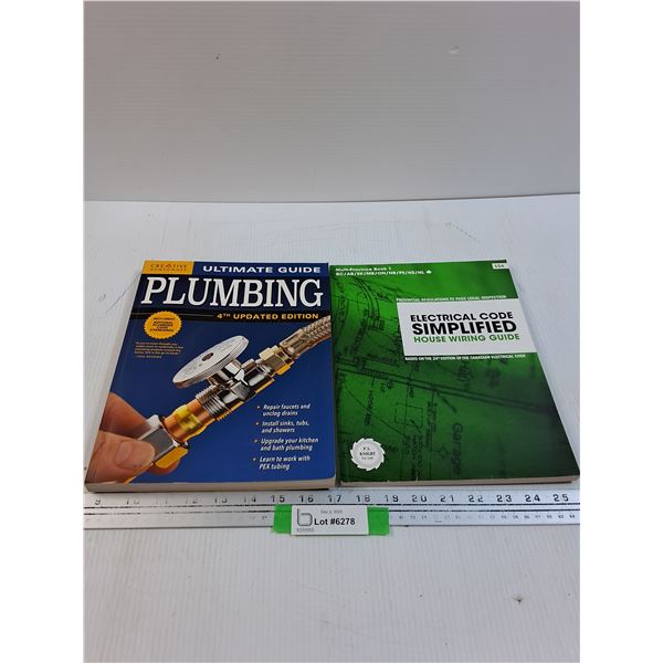 (2) Books: Electrical Code Guide, Plumbing