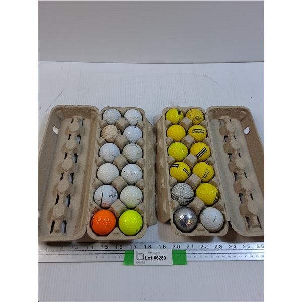 (24) Golf Balls - Various