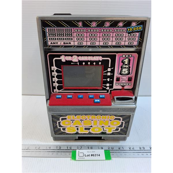 Battery Operated Mini Casino Slot Game - As Is - 11" x 8" x 5"