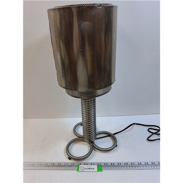 Custom Metal Made End Table Lamp - Works - 21" x 8"