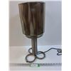 Image 1 : Custom Metal Made End Table Lamp - Works - 21" x 8"