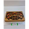 Image 1 : West Coast Indigenous Wooden Box - 11" x 6" x 2"