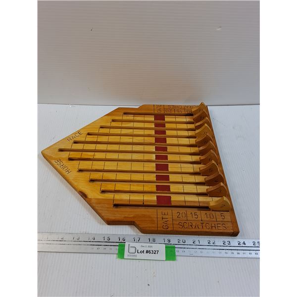 Wooden Horse Racing Game Board