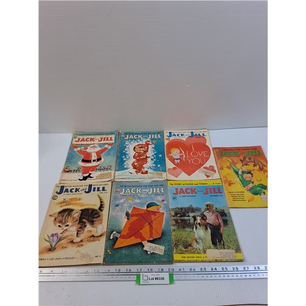 (7) Jack & Jill 1950's Children's Magazines