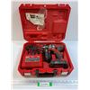 Image 1 : Milwaukee M18 Battery Powered Drill & Charger Set in Case - Powers On