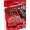 Image 3 : Milwaukee M18 Battery Powered Drill & Charger Set in Case - Powers On