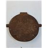 Image 3 : German Cast Iron Waffle Maker - As Is - 9.5" - Rusted Shut