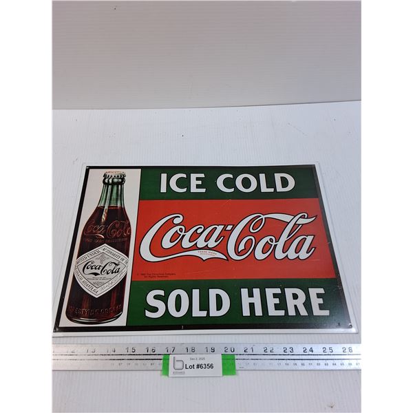 Coca Cola Metal Sign - 16" x 11"