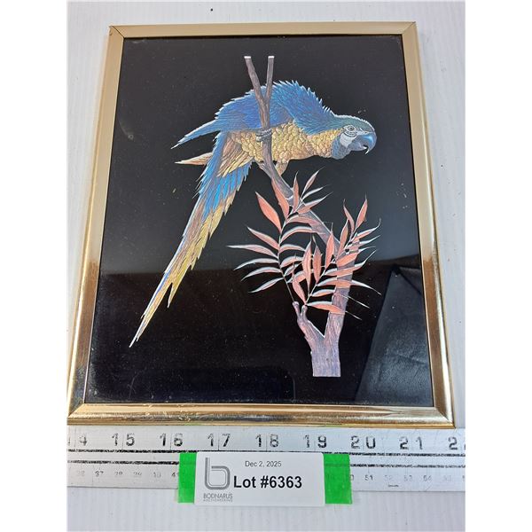 Dufex Foil Print Macaw Picture - 8" x 10"