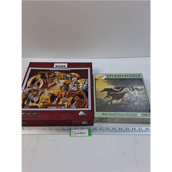 (2) Puzzles: Horse Themed