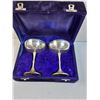 Image 3 : Silver Goblet Set in Velvet Blue Case