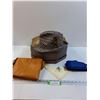 Image 1 : Fedora Hat w/Box, Purse, Belt, Handkerchief