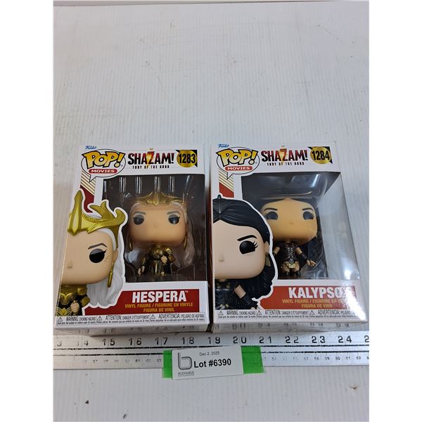 (2) Funko POP!: Shazam: Hespera & Kalypso