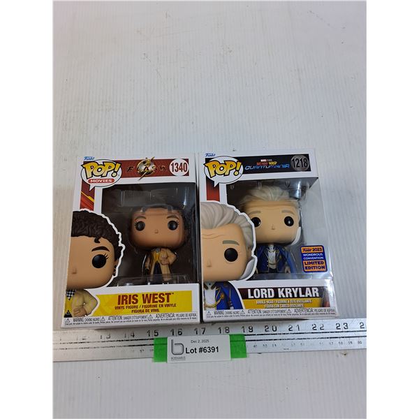 (2) Funko POP!: Iris West & Lord Krylar